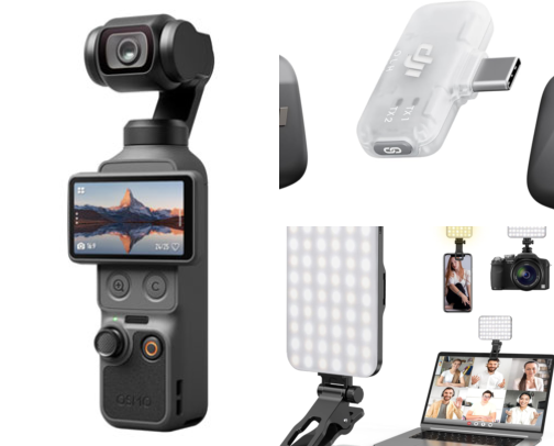 Content Creator/Podcasting Starter Pack cover photo collage