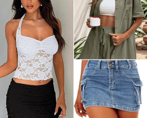 Clothing cover photo collage