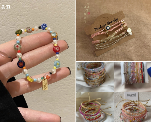 Rekomendasi Gelang Manik Manik Cantik 😍 cover photo collage