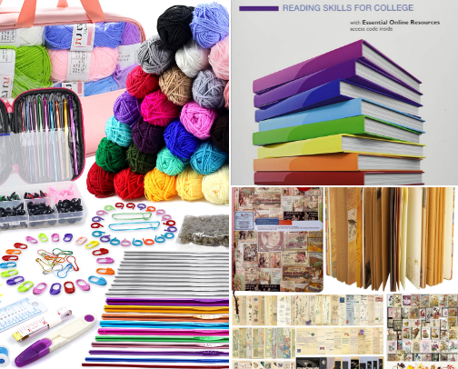 Hobbies for that girl, make your life interesting cover photo collage