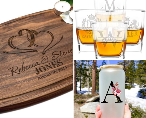 Monogram time, so many things that can be monogrammed, I never knew!! cover photo collage