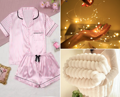 The Ultimate Cozy Girl Night In cover photo collage