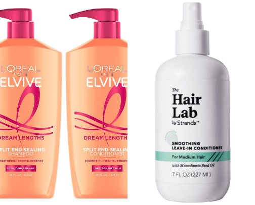 Hair products cover photo collage