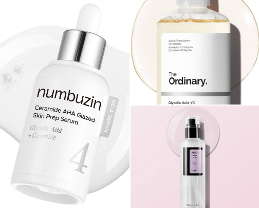 [my faves in: exfoliants 🙂‍↕️✨] cover photo collage