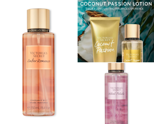 my go to perfumes/body mists cover photo collage