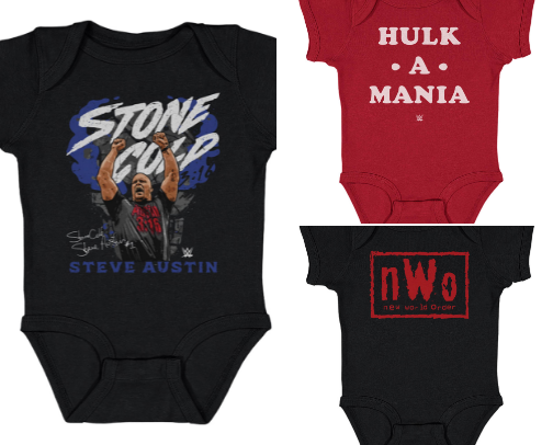 Flying Off the Top Crib: From the Top Turnbuckle to the Toddler Ring WWE Apparel cover photo collage