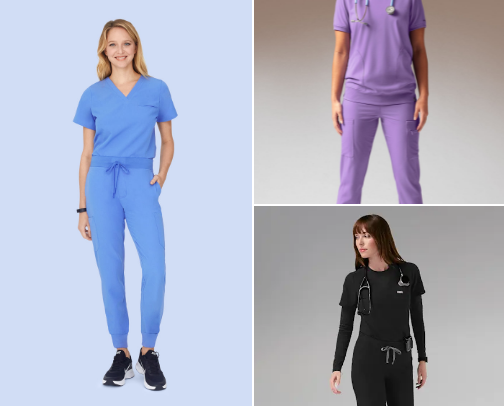 Go to scrubs as a nurse cover photo collage