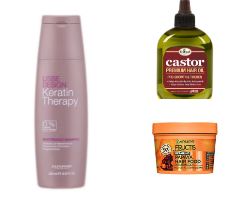 if your hair is damaged, you need these products! (from drugstore) cover photo collage