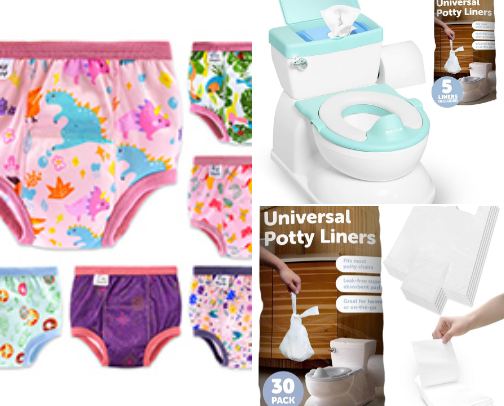 Potty Training Essentials for kids 3+ cover photo collage