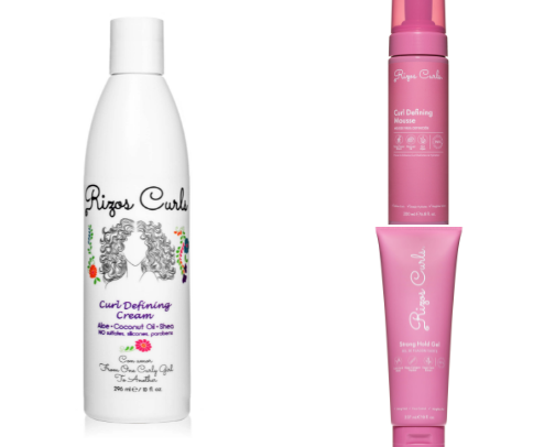 Curly hair products cover photo collage