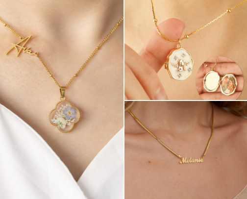 Collares minimalista que amo cover photo collage