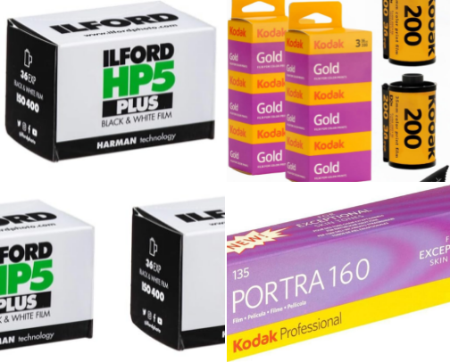 Film Developing Products cover photo collage