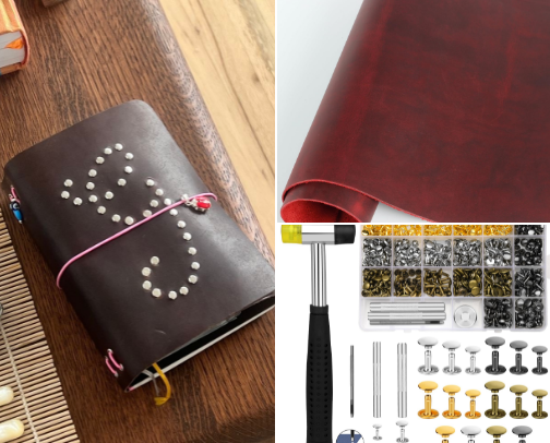 DIY a Louise Carmen/Ruby Merlot Journal Organizer Dupe for 2026 with me cover photo collage