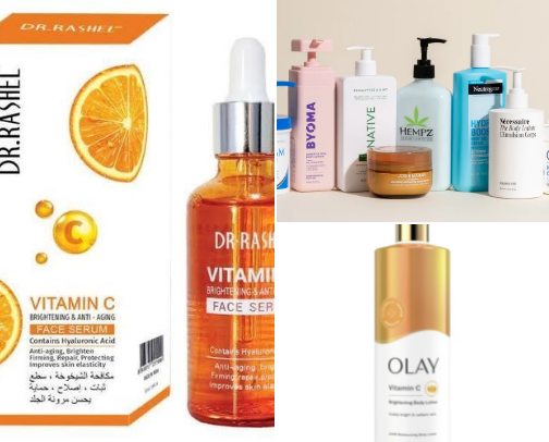 Skin care cover photo collage