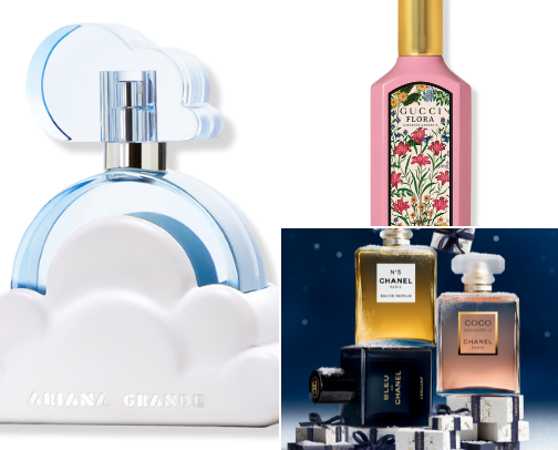 Perfumes to smell innocent, feminine and luxury🌸🎀💞 cover photo collage