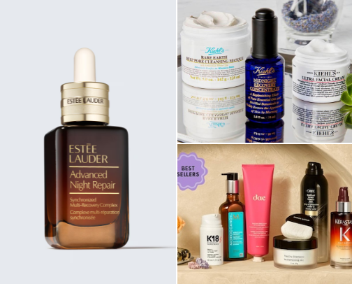 Nourish, Protect, Shine: Skin Care Essentials cover photo collage