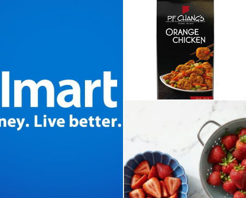 Walmart foods cover photo collage