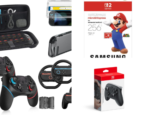 Nintendo switch 2 accessories cover photo collage