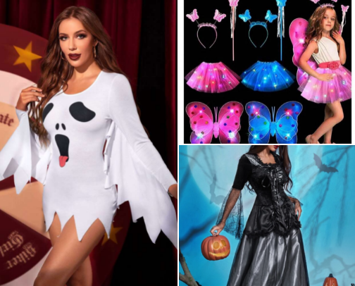 SHEIN Halloween costume cover photo collage