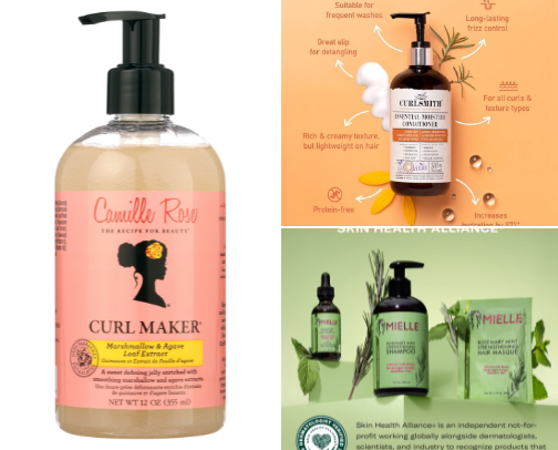 Hair Products for Natural Curls cover photo collage