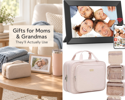 Gift Ideas for Moms & Grandmas They’ll Actually Use cover photo collage