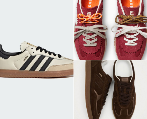 Women’s trendy sneakers cover photo collage