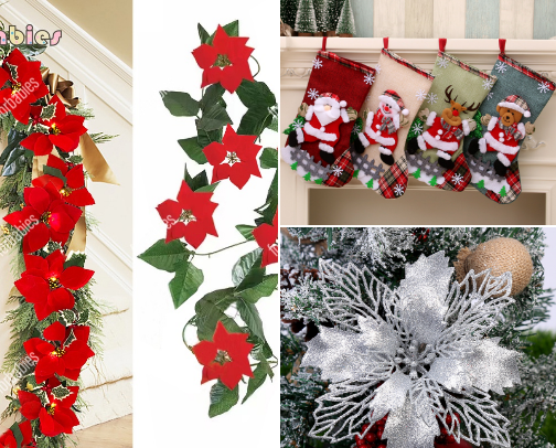 Christmass decor cover photo collage