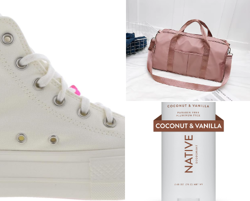 Gym bag essentials🏋🏽‍♀️💅🏻 cover photo collage