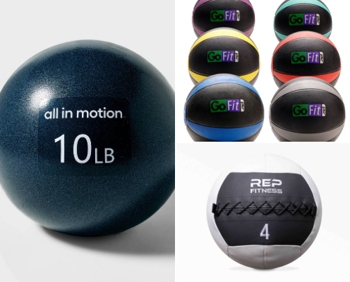 Medicine Balls and Slam Balls for Home Training cover photo collage