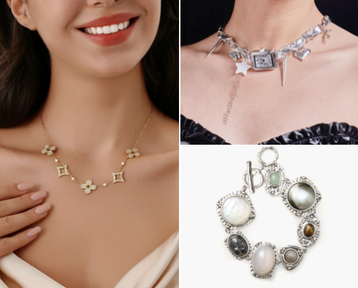 ✨ Cute • Trendy • Affordable Jewelry 💎 cover photo collage