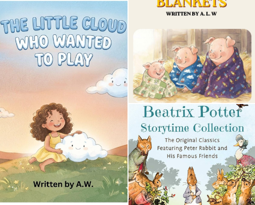 Kid's Books cover photo collage