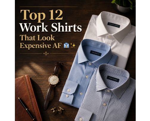 Exclusive Menswear Work Shirts: Upgrade Your Daily Office Style cover photo collage