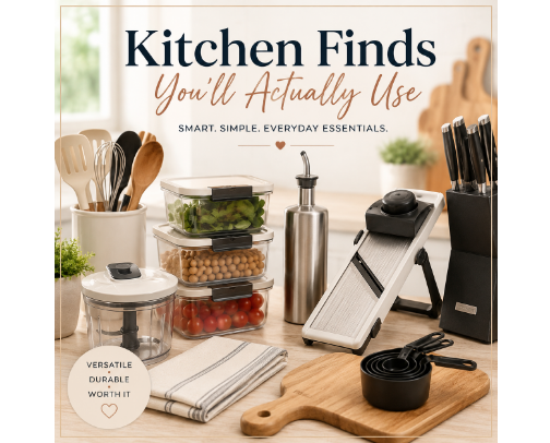 🍳 Kitchen Finds You’ll Actually Use cover photo collage