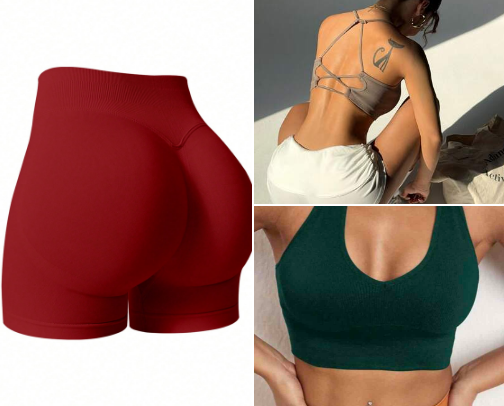 Gym wear recs 🏋️‍♀️ cover photo collage