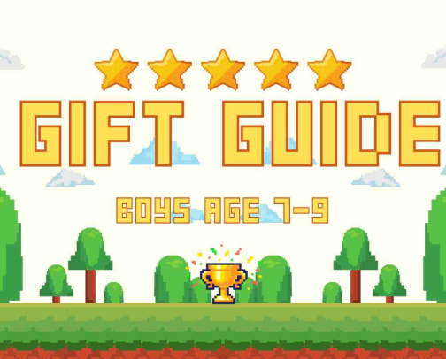 Gift Guide For Boys Age 7-9 cover photo collage
