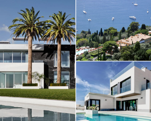 The worlds Most Luxurious Mansions cover photo collage