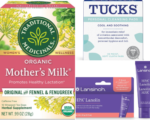 Postpartum essentials cover photo collage