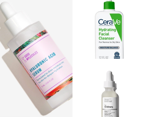 favorite skin care products cover photo collage