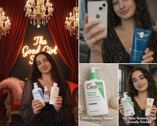 My Acne Routine That Actually Worked (Budget friendly Products That Saved My Skin)🥇 cover photo collage