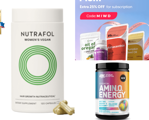 Vitamins and Supplements cover photo collage