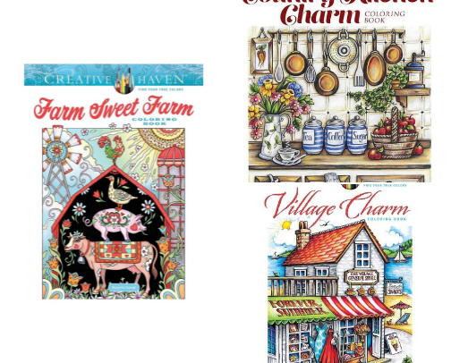 Coloring books I use all the time cover photo collage