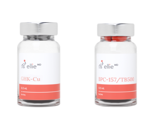 GLOW STACK Peptides cover photo collage