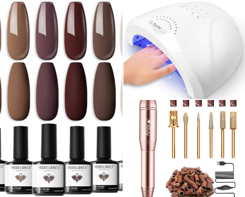 My Guide To At Home Gel Nails cover photo collage