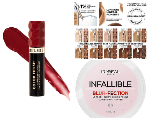 Drugstore make up I love cover photo collage