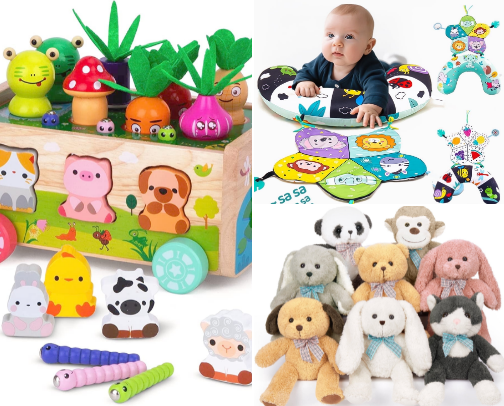 Best Baby Toys for Development + Fun 👶🧸 cover photo collage