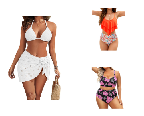 Beach & Bikini Essentials cover photo collage