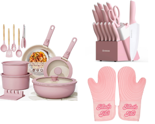 Pink Kitchen Aesthetic 2025 – Modern, Retro, and Barbiecore Must-Haves cover photo collage