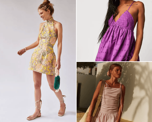 Beachy vacation outfit inspo cover photo collage