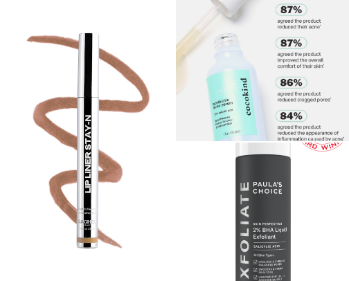 low maintenance girly skincare and makeup cover photo collage