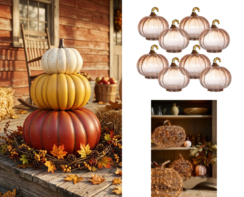 Pumpkins, Pumpkins, Pumpkins!  Decorate for Fall, Halloween & Thanksgiving cover photo collage
